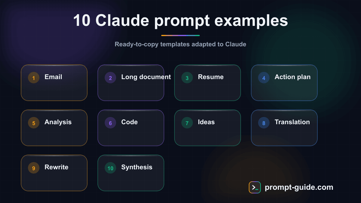 Infographic — Claude Prompt Examples