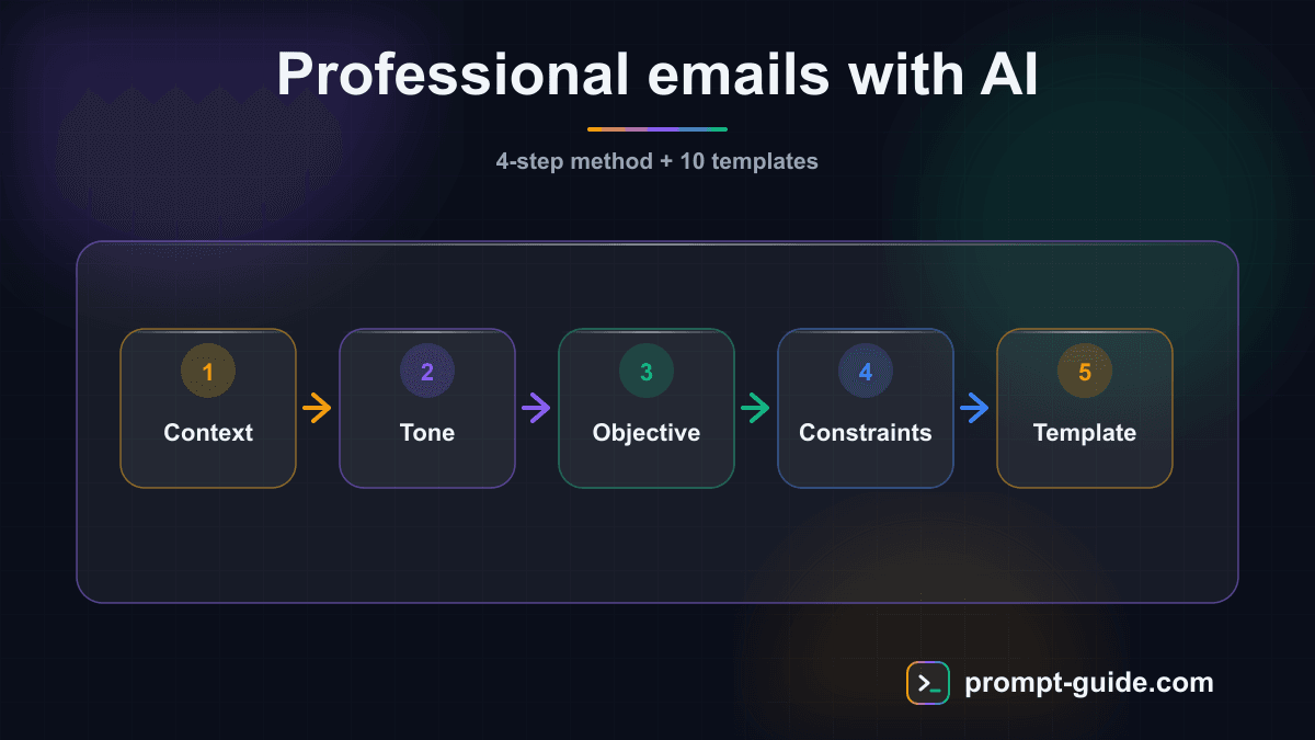 Infographic — Write Professional Emails with AI
