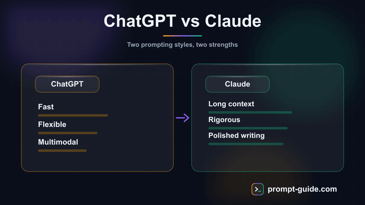 Infographic — ChatGPT vs Claude